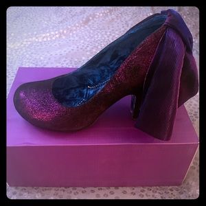 Irregular Choice NEW purple Irredescent Heels